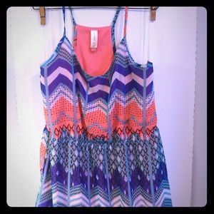 Tribal print maxi dress